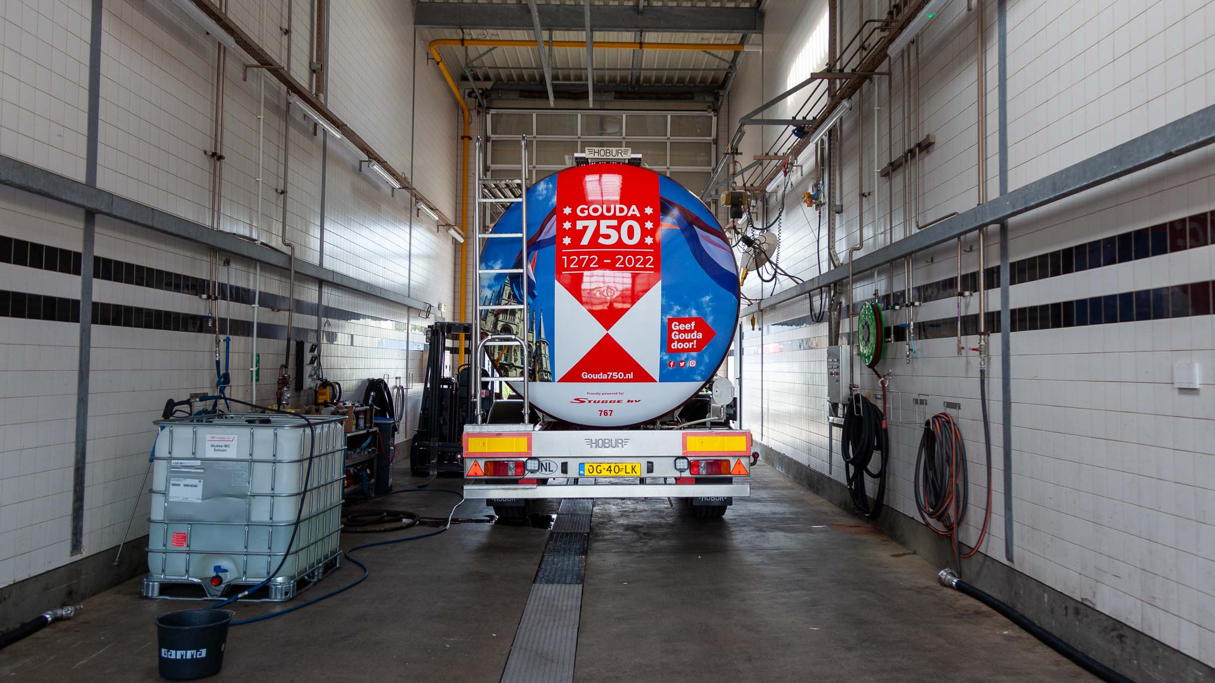 Tanktrailer Gouda 750 jaar