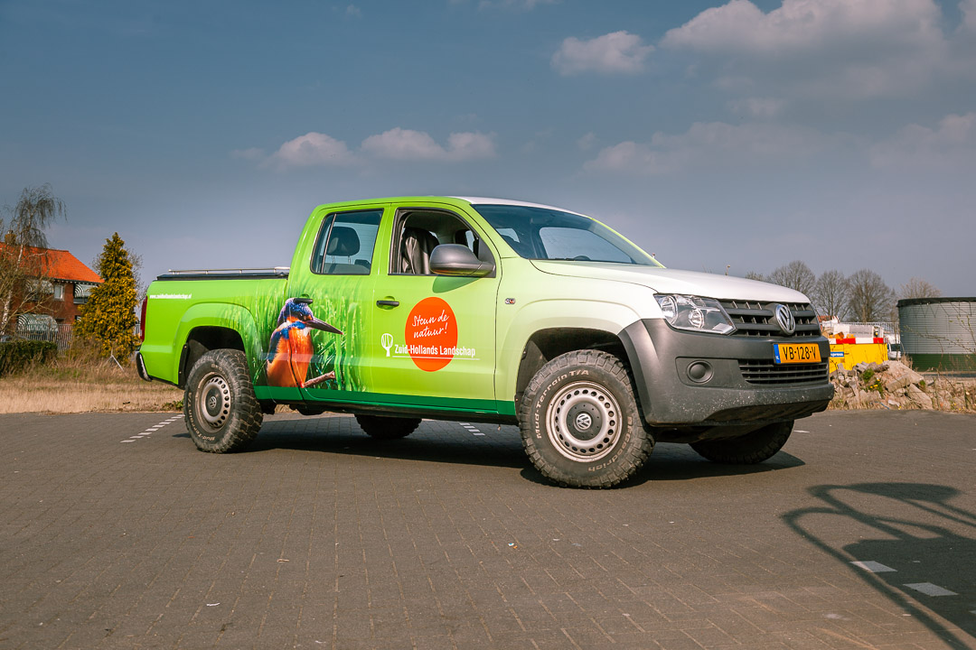 Wagenpark belettering Zuid-Hollands Landschap